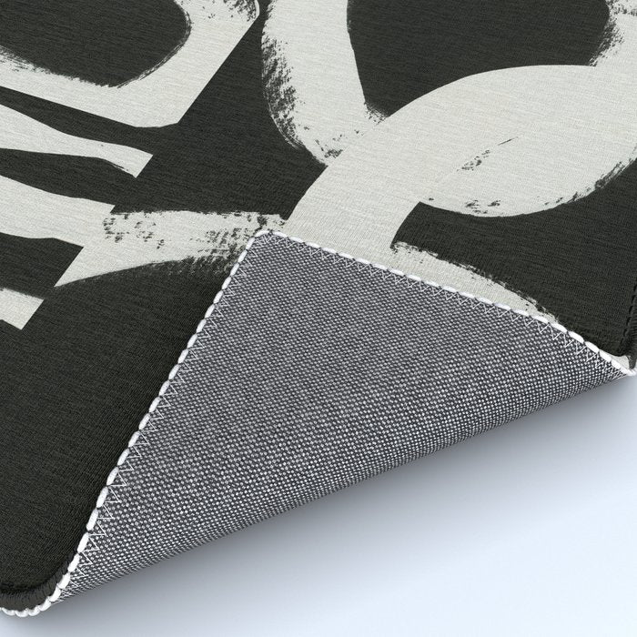 Black & White Abstract Collage #1 Rug Gallery Image 4