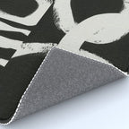 Black & White Abstract Collage #1 Rug Gallery Image 4