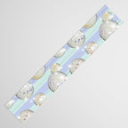 Striped Party Disco Ball Mint Table Runner Gallery Image 3