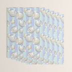Striped Party Disco Ball Mint Wrapping Paper Gallery Image 3
