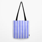Modern Retro Wavy Ogee A-Go-Go Pop Stripes in Periwinkle Tote Bag Gallery Image 2