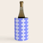 Modern Retro Wavy Ogee A-Go-Go Pop Stripes in Periwinkle Wine Chiller Gallery Image 3