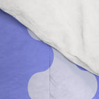 Modern Retro Wavy Ogee A-Go-Go Pop Stripes in Periwinkle Comforter Gallery Image 4