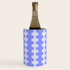 Modern Retro Wavy Ogee A-Go-Go Pop Stripes in Periwinkle Wine Chiller Gallery Image 1