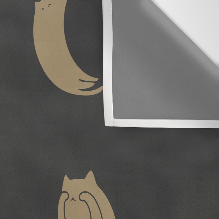 Cat Landscape 136: Cat Moon Wall Tapestry Gallery Image 3