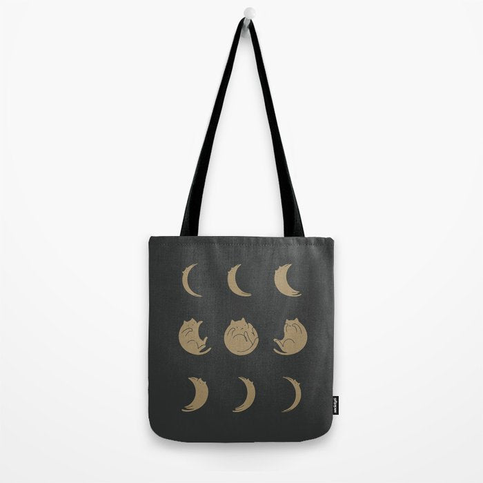 Cat Landscape 136: Cat Moon Tote Bag Gallery Image 2