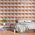 Mid Century Modern Sunset - Terracotta Peach Mustard Wallpaper Gallery Image 3