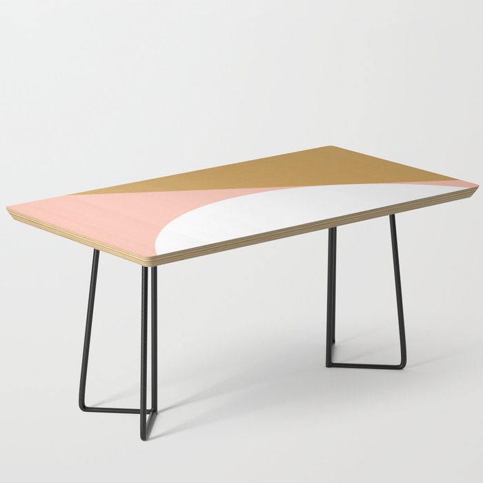Mid Century Modern Sunset - Terracotta Peach Mustard Coffee Table Gallery Image 1