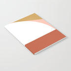 Mid Century Modern Sunset - Terracotta Peach Mustard Notebook Gallery Image 2