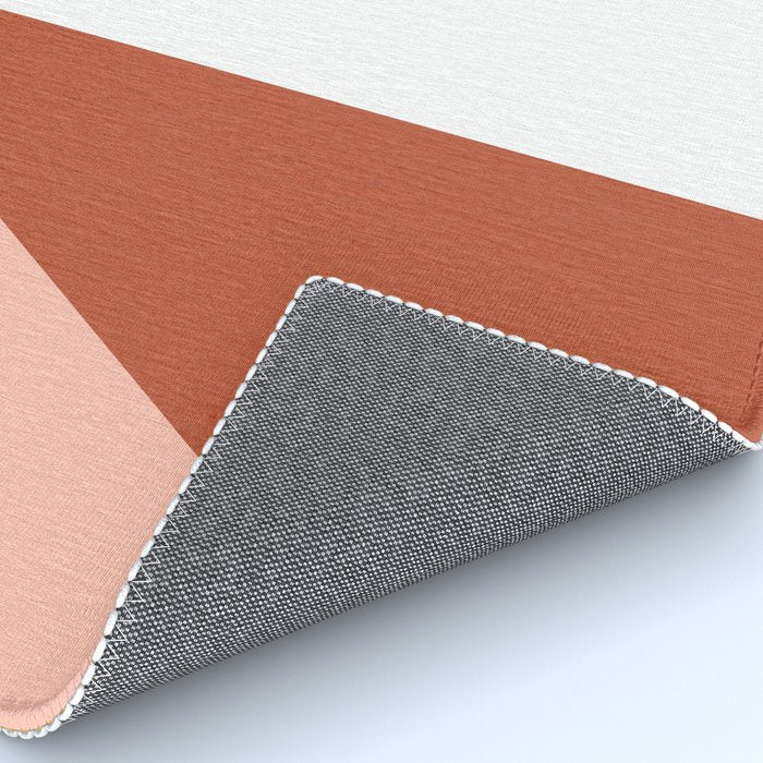 Mid Century Modern Sunset - Terracotta Peach Mustard Rug Gallery Image 4