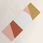 Mid Century Modern Sunset - Terracotta Peach Mustard Yoga Mat Gallery Image 1