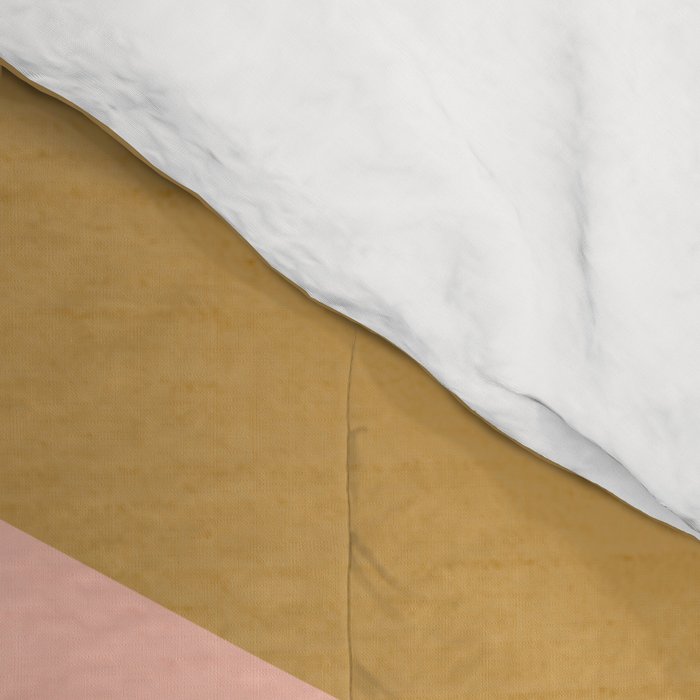 Mid Century Modern Sunset - Terracotta Peach Mustard Comforter Gallery Image 4