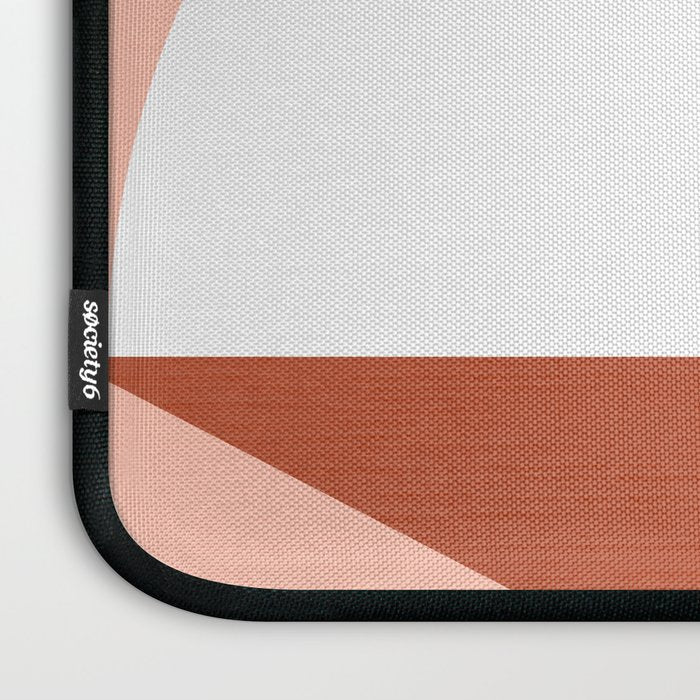 Mid Century Modern Sunset - Terracotta Peach Mustard Laptop Sleeve Gallery Image 3