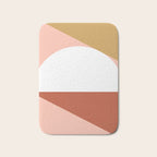 Mid Century Modern Sunset - Terracotta Peach Mustard Bath Mat Gallery Image 1