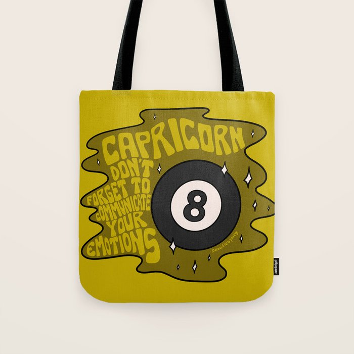 Capricorn Magic 8 Ball Tote Bag Gallery Image 1