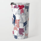 Happy llamas Christmas Choir III Travel Mug Gallery Image 3