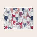 Happy llamas Christmas Choir III Laptop Sleeve Gallery Image 1