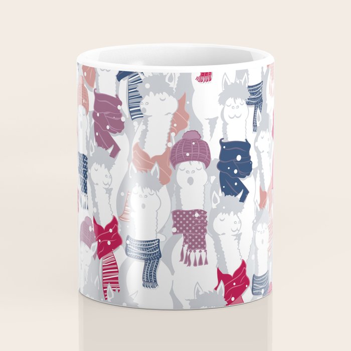 Happy llamas Christmas Choir III Coffee Mug Gallery Image 4
