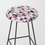 Happy llamas Christmas Choir III Stool Gallery Image 2
