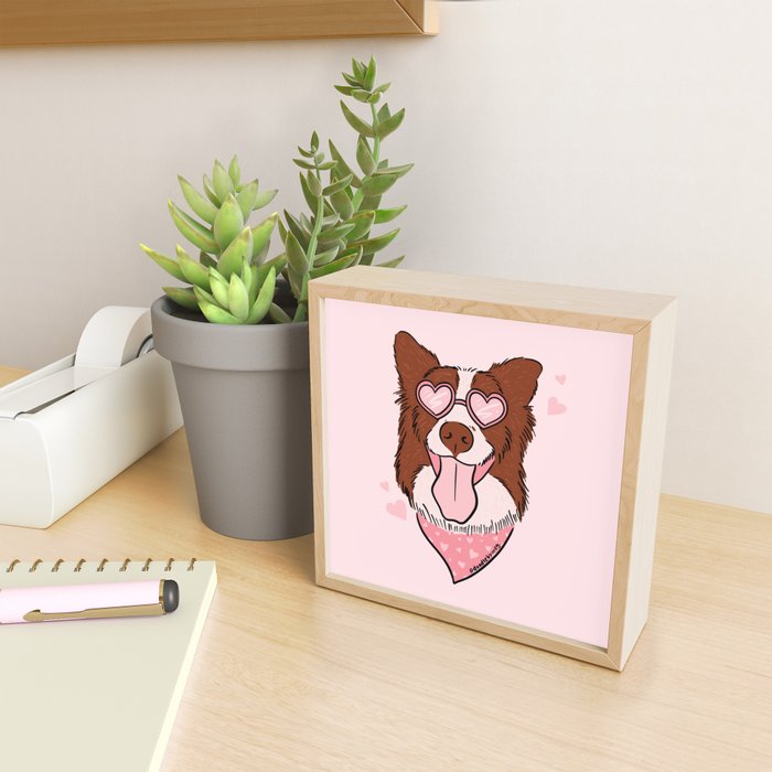 Valentine Dog Mini Art Print Gallery Image 2