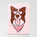 Valentine Dog Stationery Card Gallery Image 2