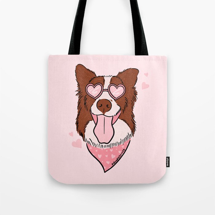 Valentine Dog Tote Bag Gallery Image 1