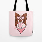 Valentine Dog Tote Bag Gallery Image 1