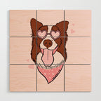 Valentine Dog Wood Wall Art Gallery Image 1