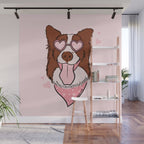Valentine Dog Wall Mural Gallery Image 1
