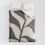 Linocut Houseplant #3 Duvet Cover Gallery Image 6