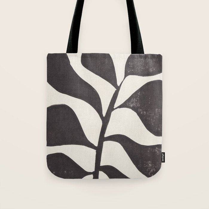Linocut Houseplant #3 Tote Bag Gallery Image 1