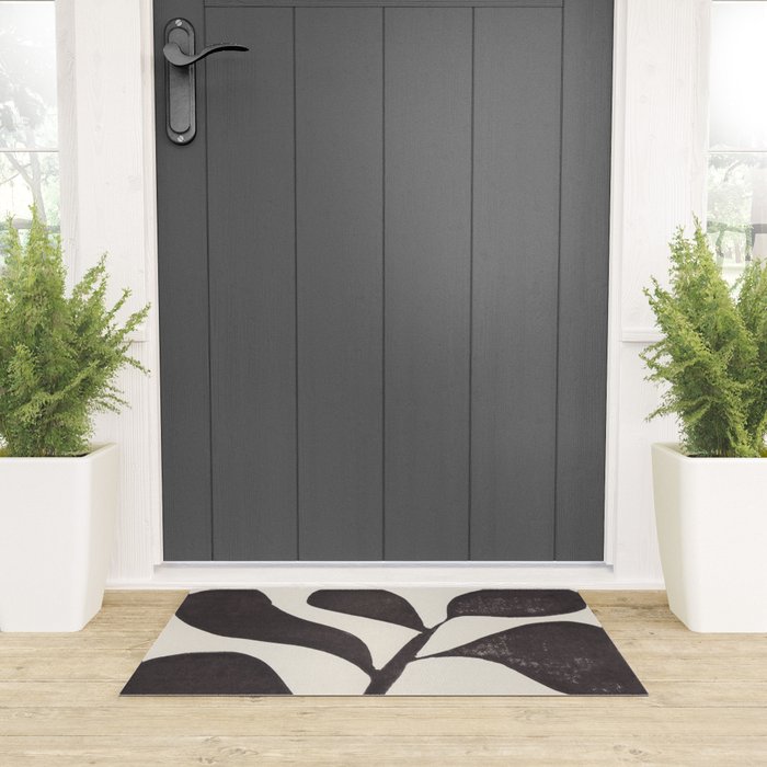 Linocut Houseplant #3 Welcome Mat Gallery Image 3