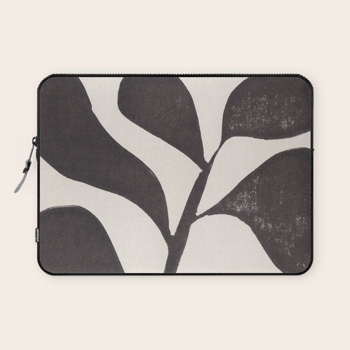 Linocut Houseplant #3 Laptop Sleeve Gallery Image 1