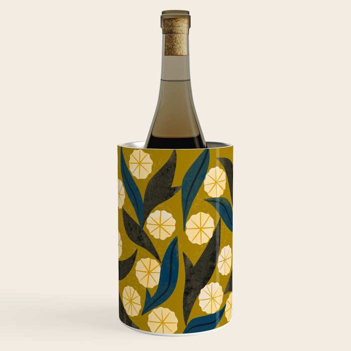 Gold Floral Wine Chiller Gallery Image 3