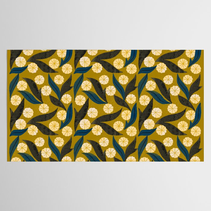 Gold Floral Tablecloth Gallery Image 2