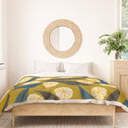 Gold Floral Duvet Cover Gallery Image 3