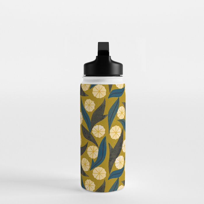 Gold Floral Water Bottle Gallery Image 3