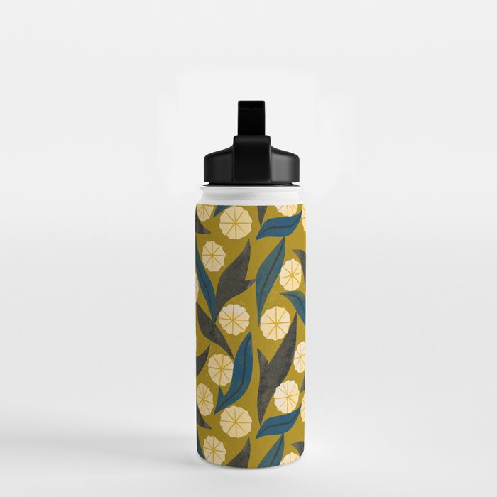 Gold Floral Water Bottle Gallery Image 2