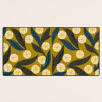 Gold Floral Desk Mat Gallery Image 3