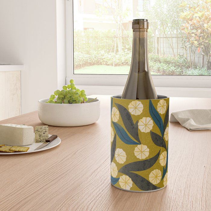 Gold Floral Wine Chiller Gallery Image 4