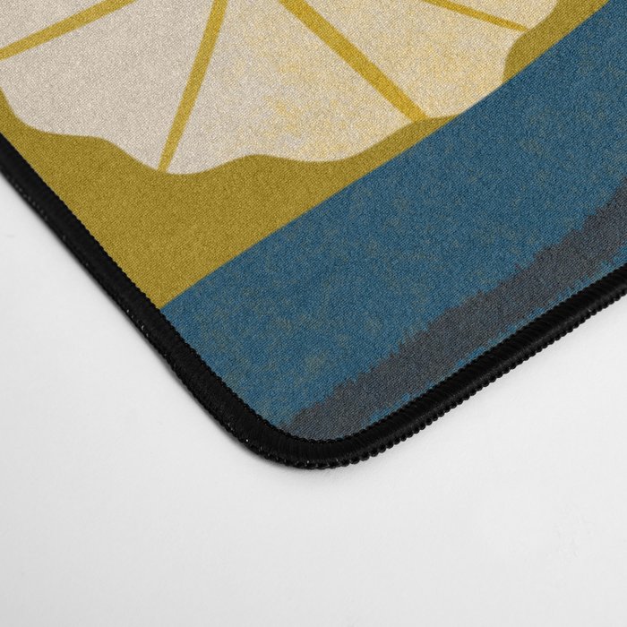 Gold Floral Desk Mat Gallery Image 4