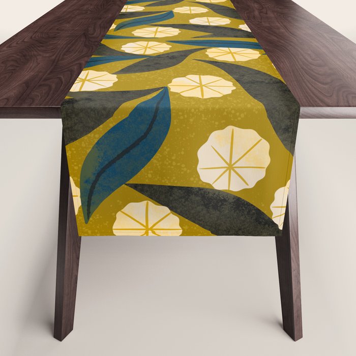 Gold Floral Table Runner Gallery Image 1