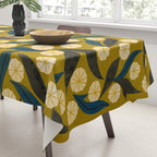 Gold Floral Tablecloth Gallery Image 3