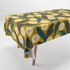 Gold Floral Tablecloth Gallery Image 1