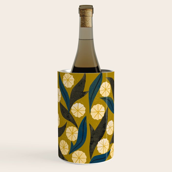 Gold Floral Wine Chiller Gallery Image 2