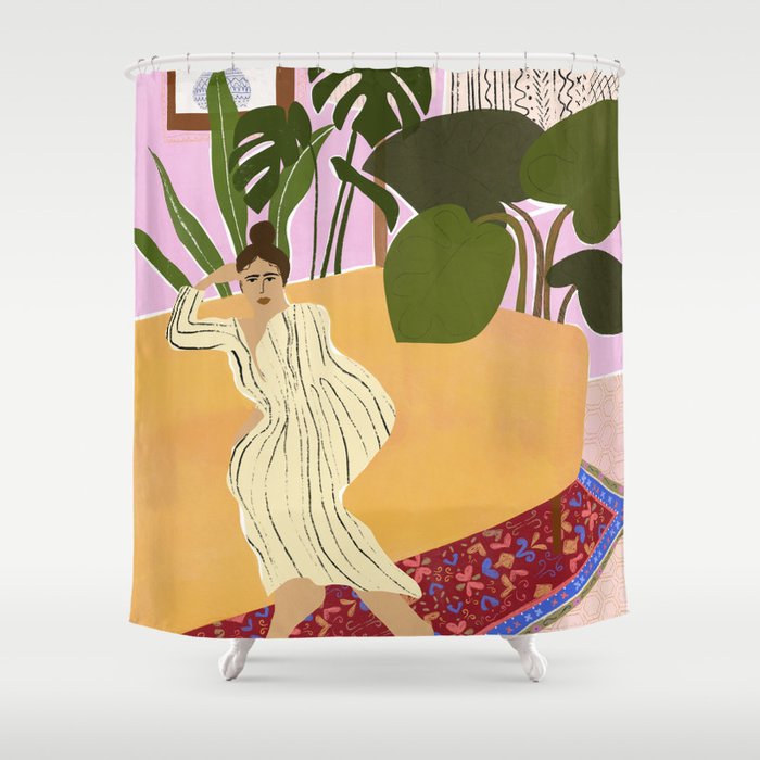 Nostalgic Times Shower Curtain Gallery Image 1