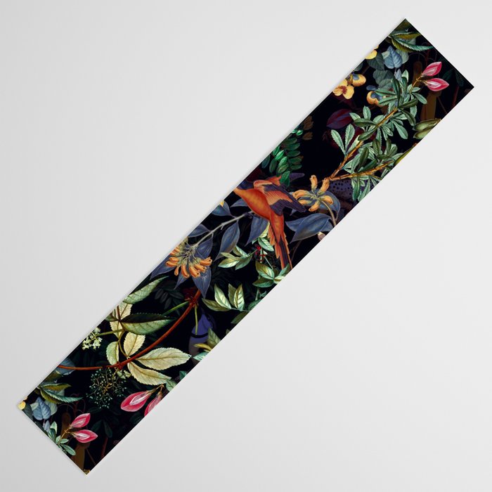 Vintage Jungle Birds Night Garden Table Runner Gallery Image 3