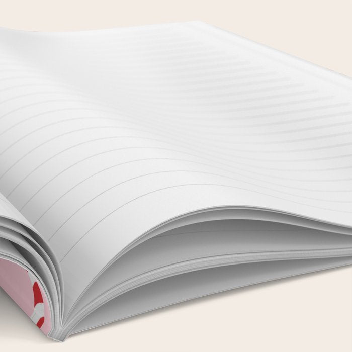 Christmas Candy Cane Pink Notebook Gallery Image 2