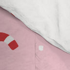 Christmas Candy Cane Pink Comforter Gallery Image 4