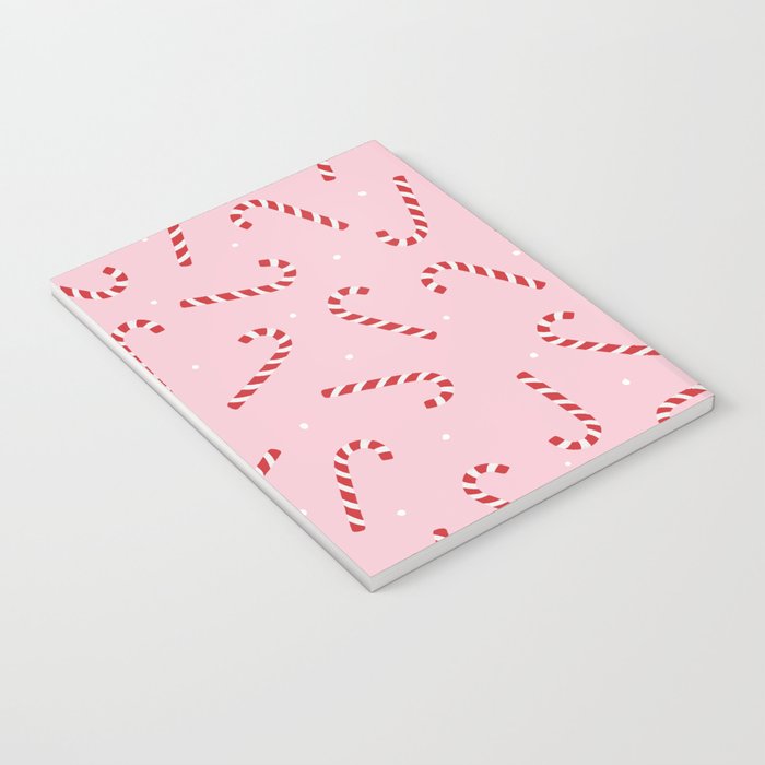 Christmas Candy Cane Pink Notebook Gallery Image 3